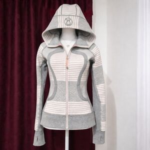 lululemon athletica Gray and Cream Hoodie